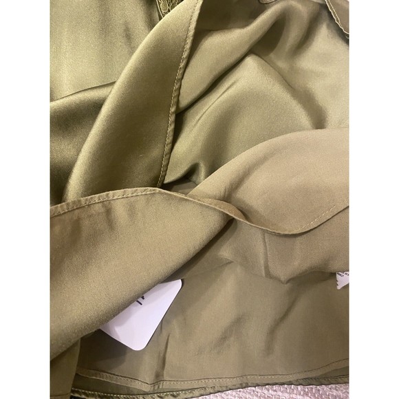 Cabi NYC Clari 100% Silk Charmeuse Cami Camisole Top Oregano Army Green S $187 - Picture 11 of 13